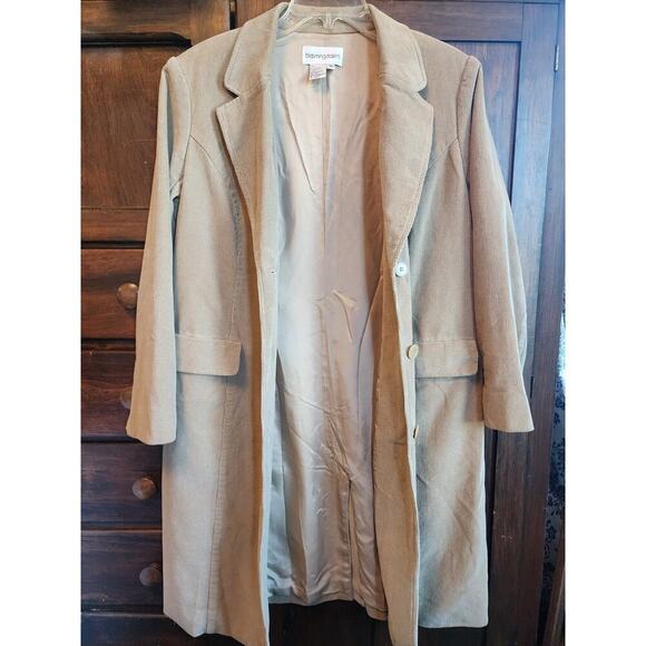 Vintage Bloomingdales curdroy trench coat size 10 - Picture 4 of 6